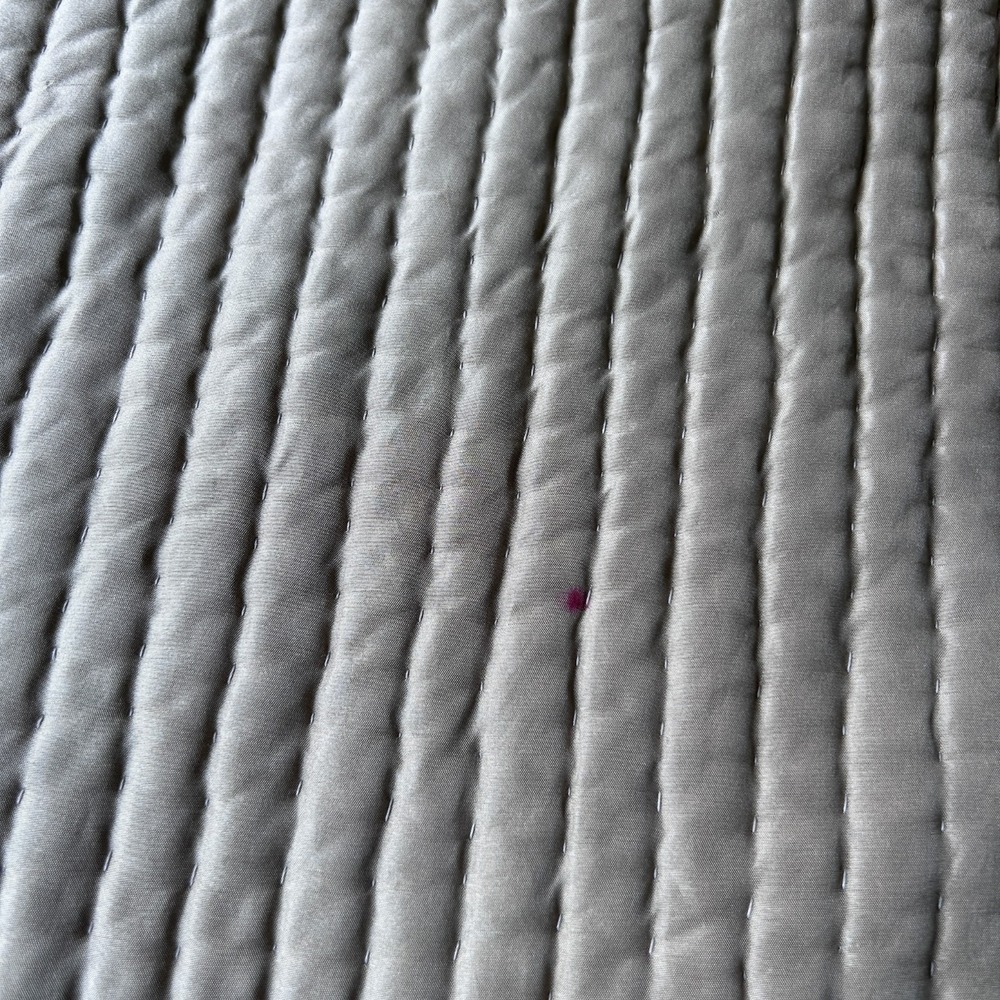 Pottery Barn Queen‎ Quilt Reversible Velvet Silk Cotton 90" x 94" Pick Stitch - Picture 11 of 14